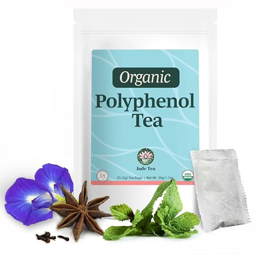 Jade Tea Organic Polyphenol Peppermint & Star Anise, 25 ct