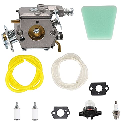 Parts Carburetor Spark Plug Tune up Compatible with Poulan 222 262 1900 1950 1975 2025 2050  2055 2075 Gas Chainsaw - SAKITAM 2050WT