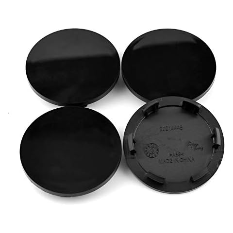 RhinoTuning 4 Pcs Set 68mm Wheel Centre Cap OD 68mm ID 58mm Hub Caps Wheel Hub Centre Covers Alloy Hub Covers Compatible with Trailblazer for 15661129 (black) Cover