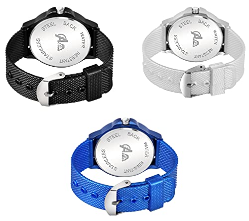 Image of Acnos Premium Dress Analogue Men's Watch(Multicolour Dial Polyurethane Colored Strap)-AC-251-252-254