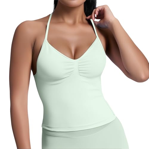 Débardeurs de Sport Sexy en Couleur Unie pour vos Journées Actives d'Été