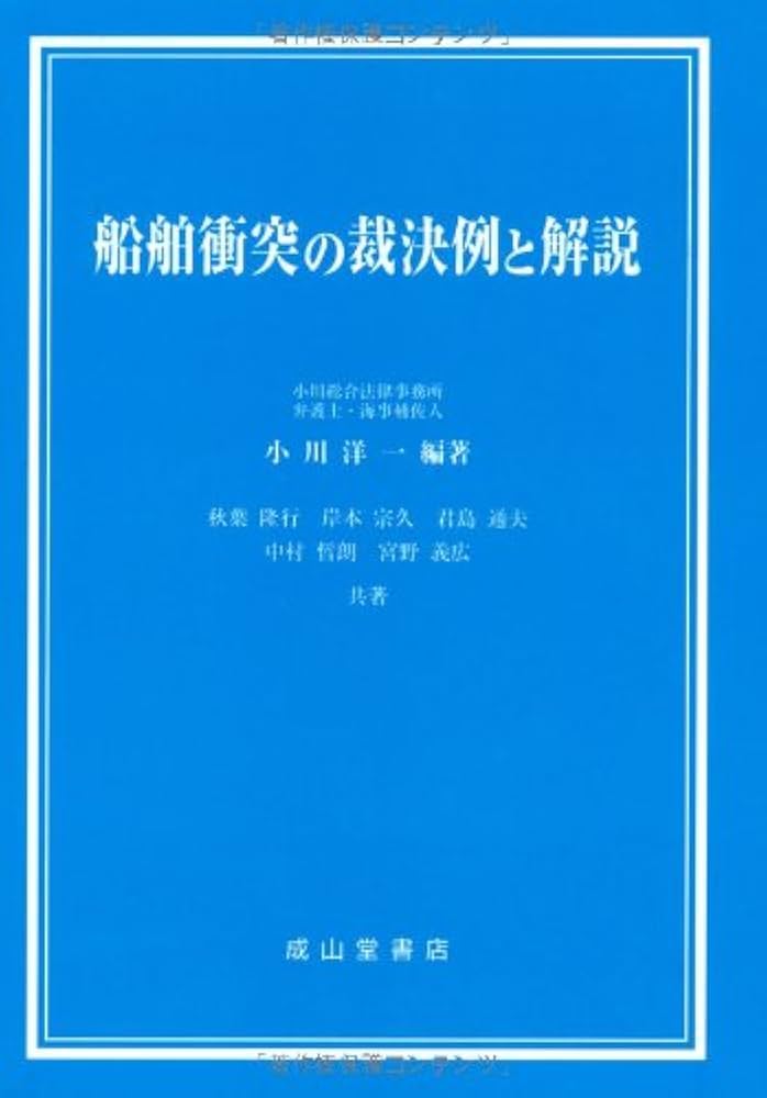 船舶衝突の裁決例と解説 中国で貨物船と大型コンテナ船が衝突、貨物船は船尾が浸水し船橋大破
