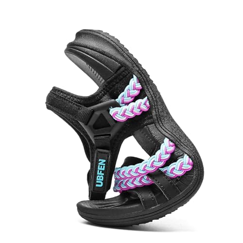 Image of UBFEN Womens Hiking Comfortable Sport Sandals Outdoor Walking | Casual Lightweight Water Sandals with Adjustable Straps Arch Support for All-day Wear, Beach, Vacation, Adventure, Camping