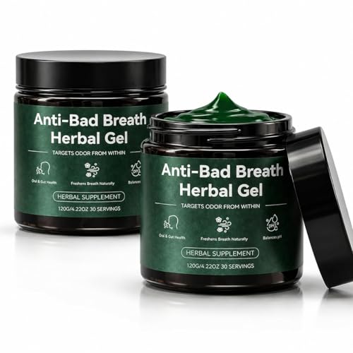 Anti-Bad Breath Herbal Gel Supplement - Body & Breath Odor Control from The Inside – Internal Deodorant, Natural Herbal Deodorant Gel with Parsley and Chlorophyll, Full Body Deodorizer (2)