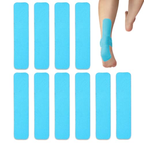 Cinta de kinesiología, 10 unidades, impermeables, precortadas, para estabilidad muscular, tiras de protección corporal deportivas para jóvenes, adultos, atletas, jugadores, amantes del entrenamiento