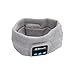 Produktbild Hokaime Bluetooth Casque Headset Audio-Lautsprecher Strickstirnband Ohrhörer Schlaf Sport Yoga Laufen Funkkopfhörer, grau