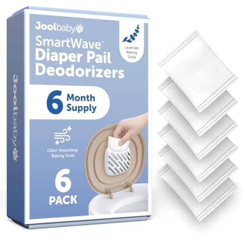 Image of Jool Baby Diaper Pail Baking Soda Deodorizer Packets – Helps Eliminate Odors & Keeps Your Nursery Smelling Fresh – Lavender-Scented (6 Pack)