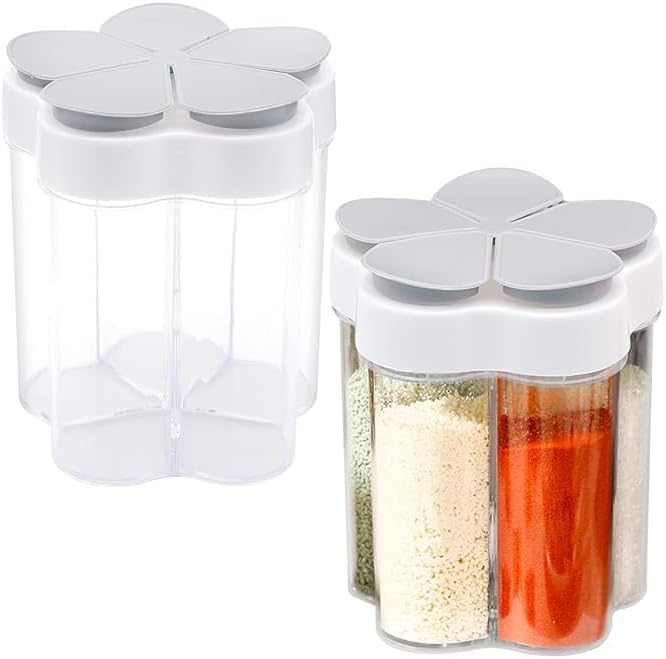 Cyrox Spice Containers, Shaker Jars, Clear Plastic Container Jars, Airtight Cap, Salt, Pepper, Sugar, and Seasoning Storage Box for Cooking (1Pcs) (3)