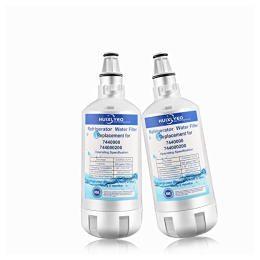 HUIXLYEO Filtro de substituição EFF-6043A, compatível com Liebherr 744000200, 7440002 filtro de água de geladeira, 2 peças