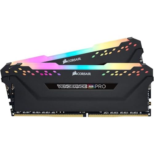 Corsair Vengeance RGB PRO 16GB (2x8GB) DDR4 3200MHz C16 XMP 2.0 Enthusiast RGB LED-Beleuchtung Speicherkit - schwarz