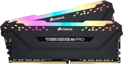CORSAIR VENGEANCE RGB PRO DDR4 RAM 32GB (2x16GB) 3200MHz CL16-20-20-38 1.35V Intel AMD Memoria de Ordenador de Sobremesa - Negro (CMW16GX4M2C3200C16) | Ya disponible en tu tienda friki favorita! En mundofriki.es!