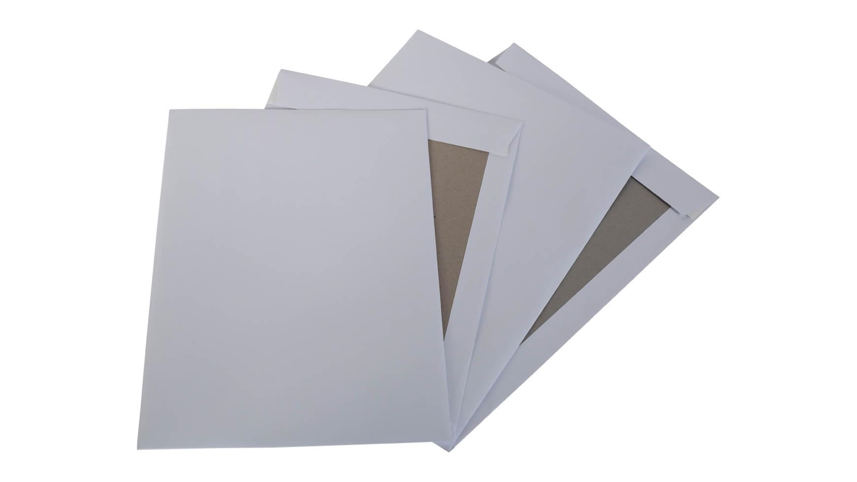 2100x Versandtasche Papprückwandtasche 229 x 324 mm A4 C4 ohne Fenster Selbstklebestreifen 120g/qm Weiss Rückwand aus Pappe für starken Halt