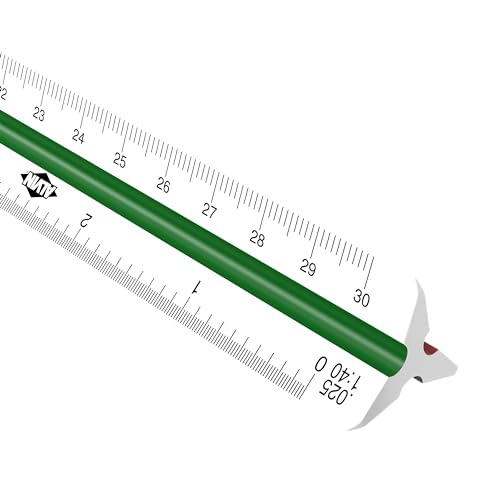 Alvin 247p escala triangular métrica de 30 cm para planos de arquitectura 3