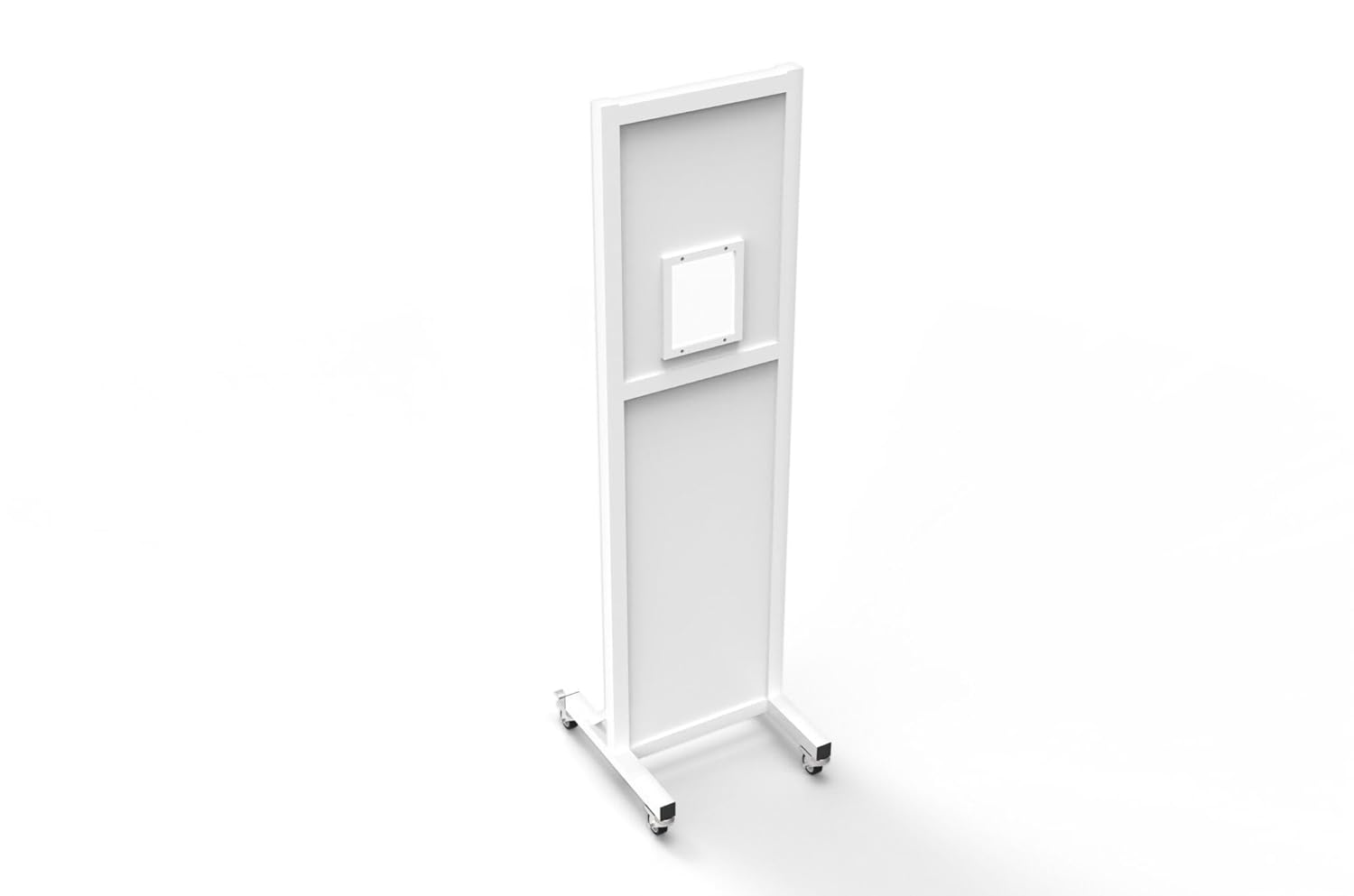 Mobile Leaded Radiation Barrier – 12″ × 10″ Lead-Glass Window - 2.0 mm Pb Eq Full-Body X-Ray Shield - Portable on Locking Casters - 8 Size Options (36″ x 84″)
