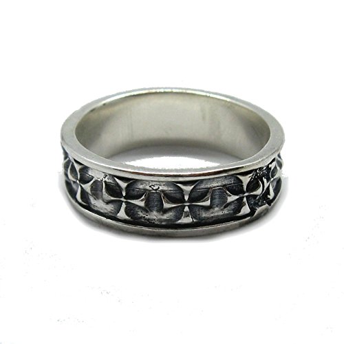 Bague en argent massif 925 Croix maltaise de haute joaillerie
