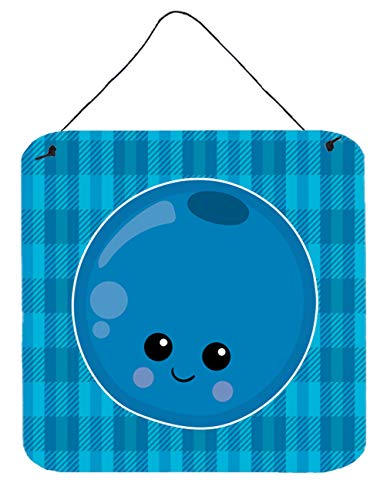 Caroline's Treasures Blueberry Face Impression en métal Multicolore 15,2 x 15,2 cm Cover