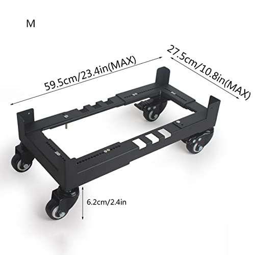 Soporte de host por computadora con ruedas y base estable para torre de PC tamaño M 3