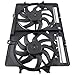 AUTOKAY Radiator Cooling Fan, Engine Radiator Condenser Cooler Replacement for Audi A4 A5 Quattro Q5 S4 S5 2009-2015 620-839 8K0121207A