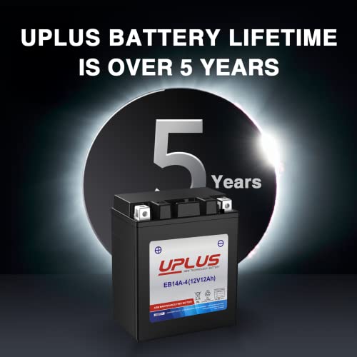 Uplus New Technology Battery EB14A-4 Scooter Snowmobile Utv Motorcycle Battery Maintenance Free - Sealed Agm Powersports Batteries Compatible thumb #1
