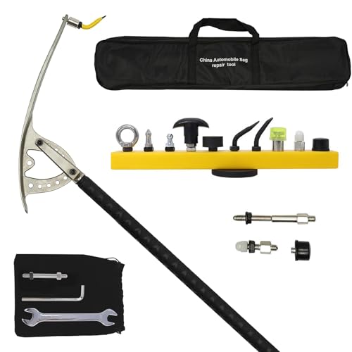Auto Fender Dent Repair Tools Set, Portable Auto Body Dent Removal Kit with Adjustable Angle for Vehicle Damage Restoration