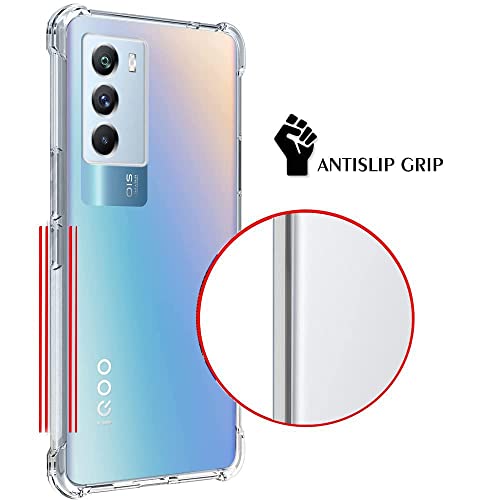 Image of Back Case Cover for iQOO 9 SE 5G (Transparent | Crystal Clear | Soft Flexible)
