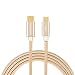 USB C to Micro USB, CableCreation USB Type C to Micro USB 2.0 Charging & Data Cable, USB Type C Devices to Android Devices, 1.2m/4 feet, Gold Braided with Aluminum