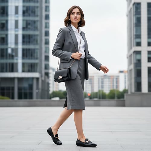 Image of Alicegana Loafers for Women Comfortable Business Work Driving Flats Shoes Casual Slip On Moccasins Penny Loafer 2026