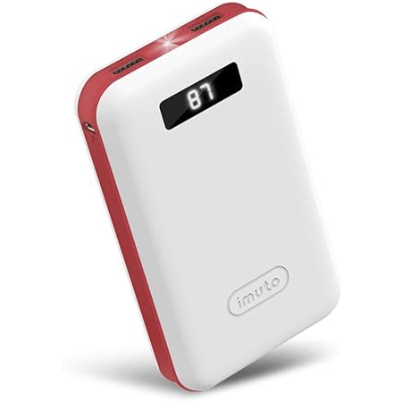 imuto 20000mAh Compact Portable Charger Power Bank External Battery with Smart LED Digital Display Fast Charge Battery Pack for iPhone 11 Pro Max XR XS, iPad, Samsung Galaxy S10, Smart Phones and More