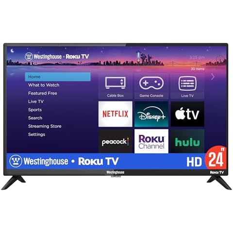 Westinghouse 24" HD Smart Roku TV, 720p Cover