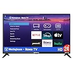 Westinghouse Roku TV - 24 Inch Smart Television, 720P LED HD with Wi-Fi Connectivity and Mobile App, Flat Screen Compatible with Apple Home Kit, Alexa and Google Assistant