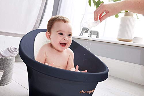 Beaba By Shnuggle Baby Bath Tub With Little Baby Bum Bump Support And Cozy Foam Back Rest, Baby Tub, Infant Bathtub, Baby Essentials 0-12Mths Midnight #TOP3
