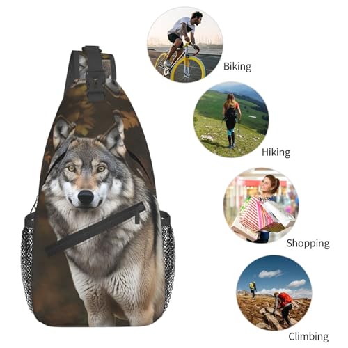 Mochila tipo sling negra para viaje y senderismo miniatura 5