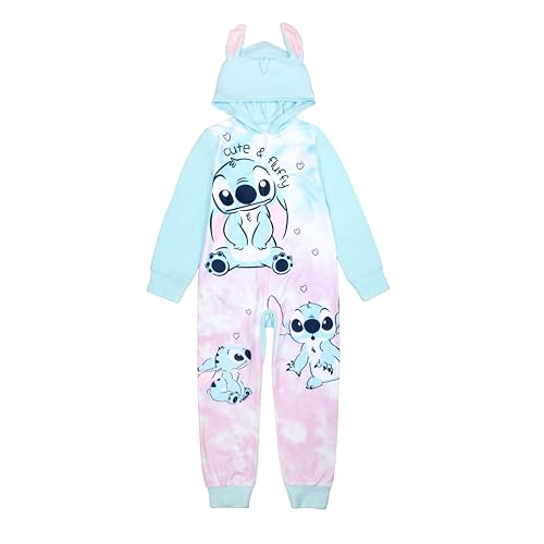 Combinaison à capuche Stitch fille contre le froid hivernal