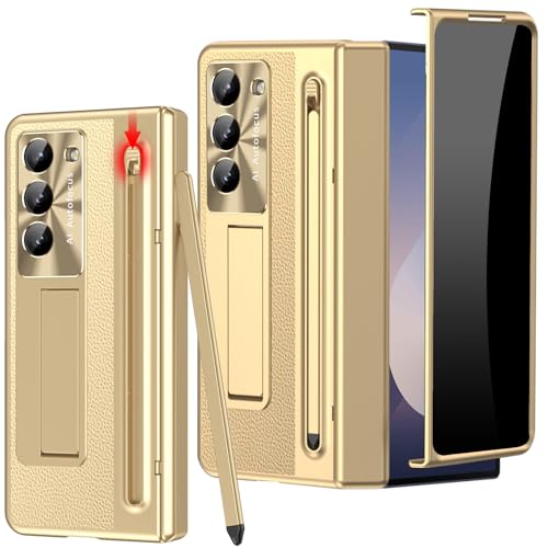 Étui pour Samsung Galaxy Z Fold 6 avec verre espion et porte-stylet