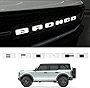 Letters Lights Emblem for Ford Bronco Accessories 2021 2022 Front Hood Grille LED Logo Trim 3D Raised Decoration