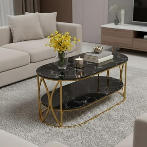 Image of Coffee Table Centre Table (Black Gold, V DBL)