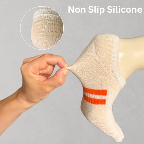 Image of soxsense Cushion No Show Toe Socks For Women Five Finger Socks Low Cut Athletic Running Socks 4 Pairs