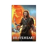 KCBCMFDS Póster decorativo de la película Brave Heart para pared e...