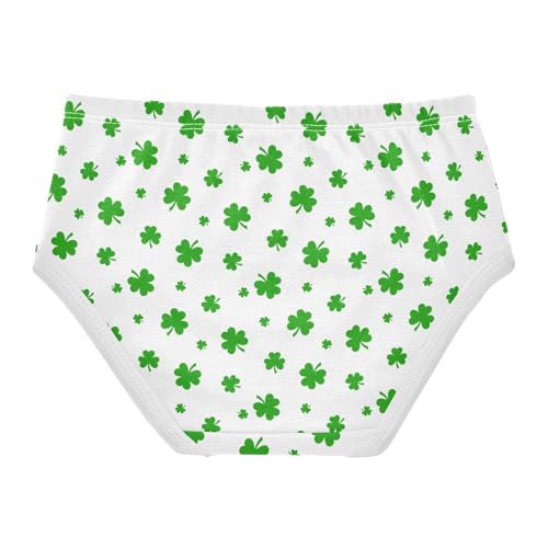 Little Girls' Soft Cotton Underwear Kids Breathable Comfort St Patricks Day Shamrock Panties Briefs Toddler Undies2