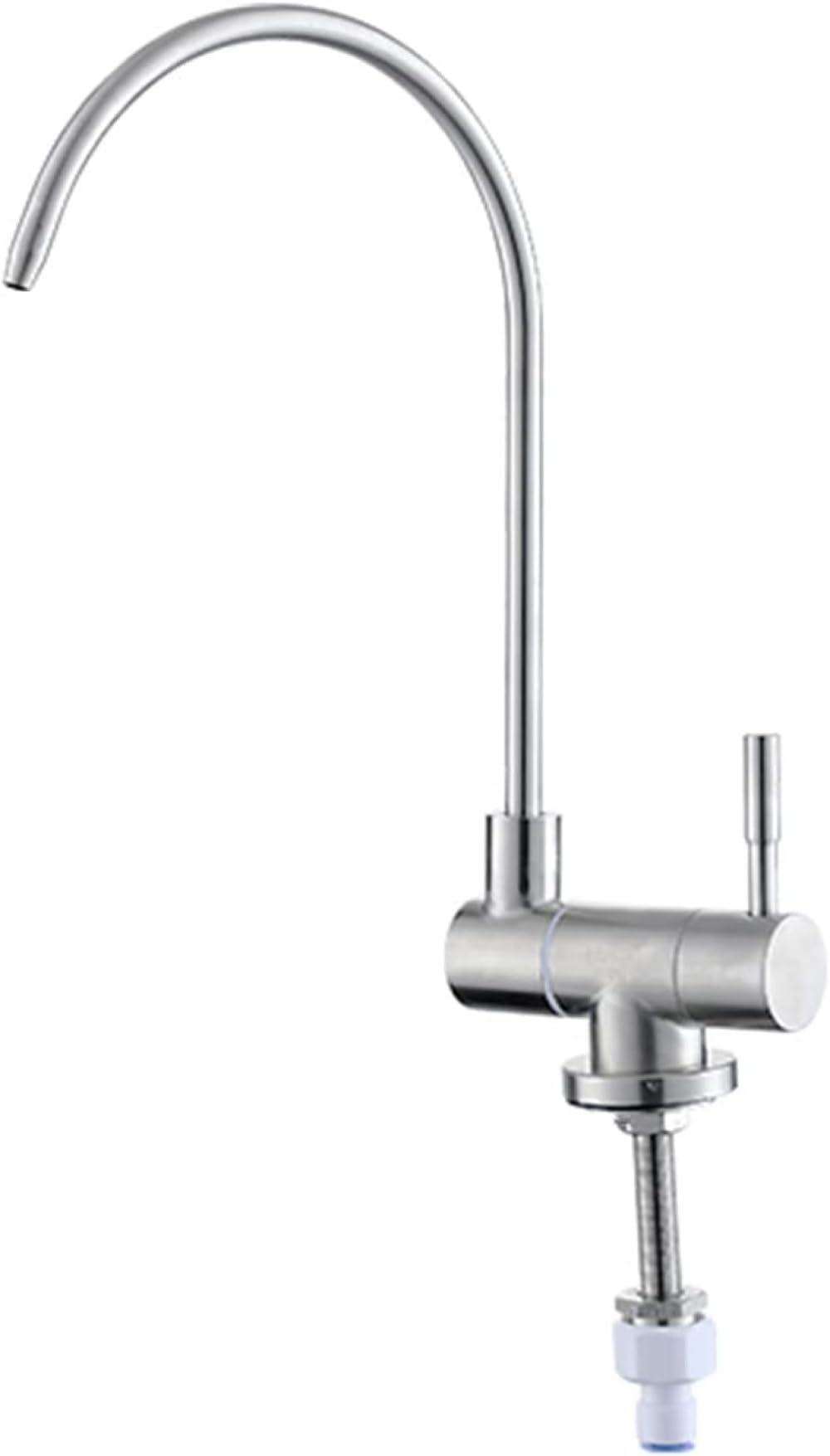 Robinet de cuisine pour fenêtre avec système filtre eau froide et bec pliable