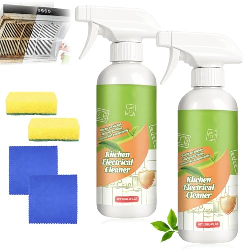 TPTAL Electrolyzed Ion Kitchen Cleaner Spray Cleanse Kitchen Appliance Cleaner Multi-purpose Household and Kitchen Cleaning Spray Natural Formula to Household Appliances(4FL OZ*2PCS)