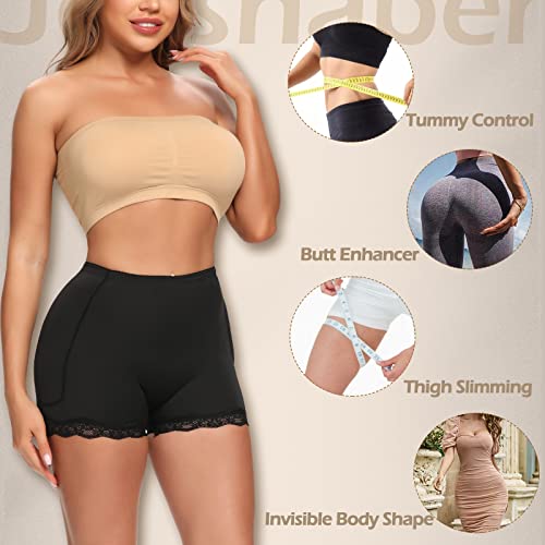 Image of JOYSHAPER Womens Padded Underwear Butt Lifter Panties Shapewear Tummy Control High Waist Hip Pads Enhancer Shorts