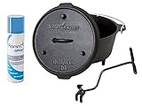 dutch oven camp chef 12 tief  Camp Chef Deluxe Dutch Oven DO-10 mit Dutch Oven Pflegespray