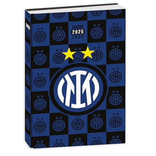 Seven Diario Scuola Inter Datato Standard 12 Mesi, Nero Azzurro, Accessori Scuola, Accessori Zaino, Ragazzo