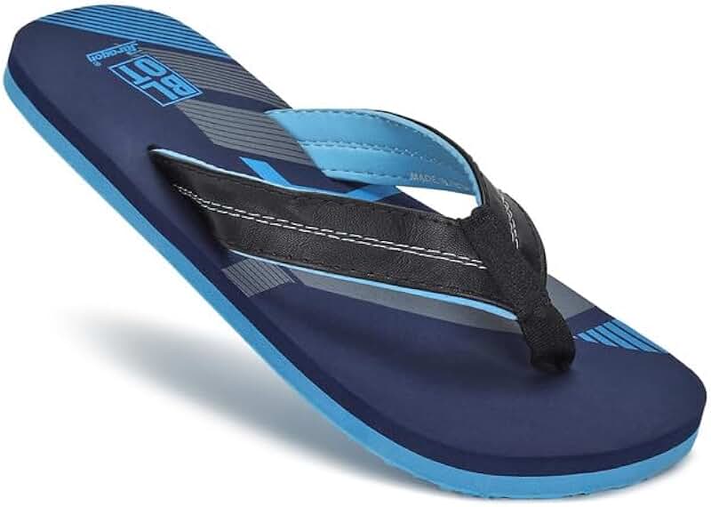 Paragon Mens 6851 Navy Camo Print Strap Flip Flops Sandals With Ergonomics Thong main image 0