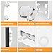 Dirket Vanity Mirror with Lights, Hollywood Lighted Makeup Mirror with 3 Color Lighting Modes and 12 Dimmable Bulbs, Detachable 5X Magnification, Smart Touch Control, 360°Rotation, White