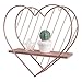 SUMGAR Scaffale galleggiante a forma di cuore in oro rosa per il bagno, camera da letto, soggiorno, organizer decorativo e contenitore