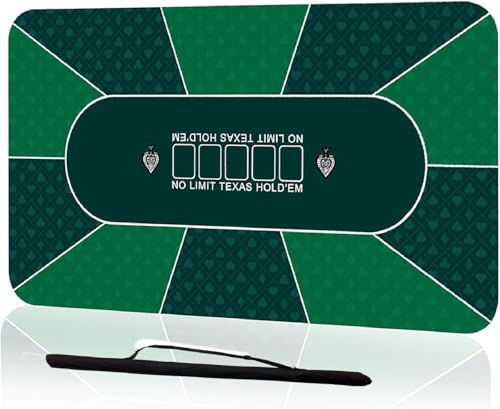 Tapis de poker 180 x 90 cm grand format tapis de jeu en caoutchouc