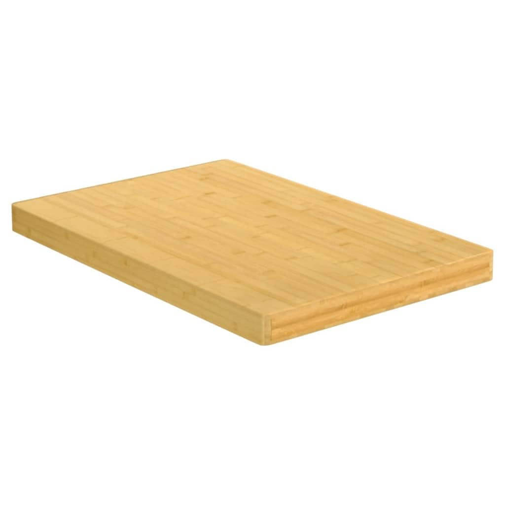 Solivagant Schneidebrett 60x40x4 cm Bambus, Küche Esszimmer,Küchenhelfer -utensilien,Schneidebretter, 7.3 kg-352768