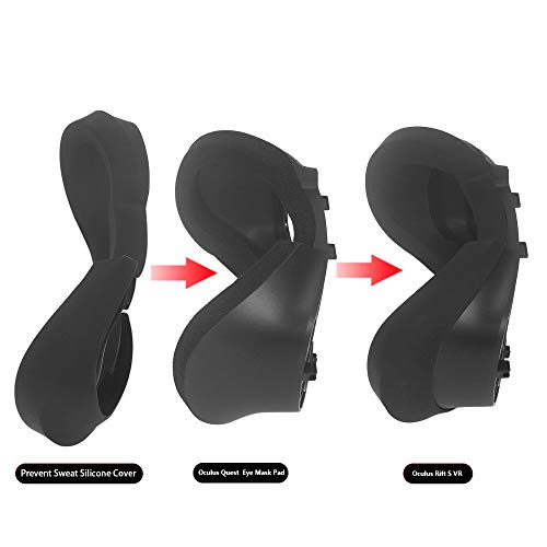 NiceCool Siliconen Masker Pad & Cover Masker voor Oculus Rift S Standaard Gezichtspad, Herbruikbaar Sweatproof… - Image 6